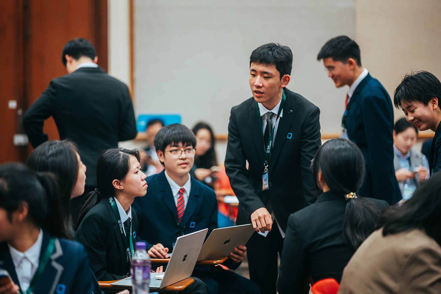 A constellation of student teams at the closing ceremony